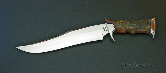 Bowie cpm154 and Stabilized Buckeye Burl