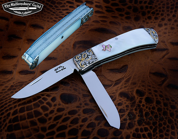 CTS XHP two blade MoP with Abalone inlay $