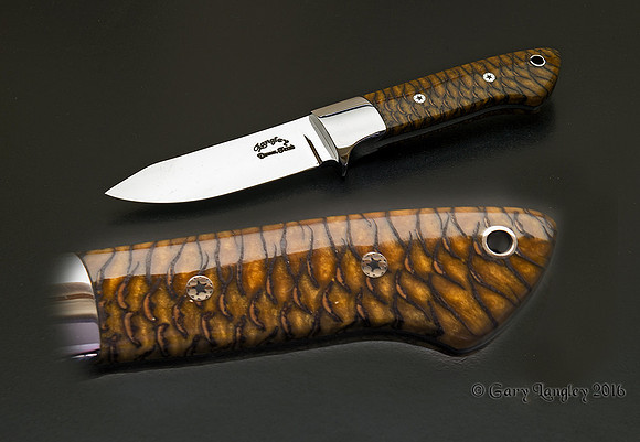 cpm 154 stabilized spruce cone