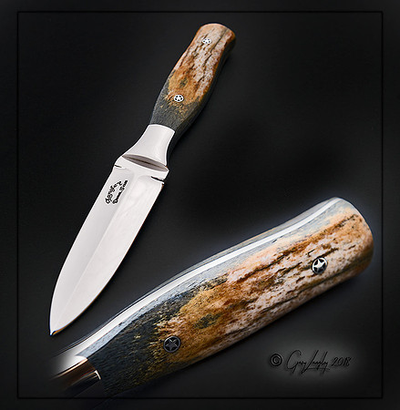 4" cpm154 blade Stabilized Giraffe bone