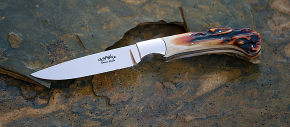 Sambar Stag and ATS34 steel