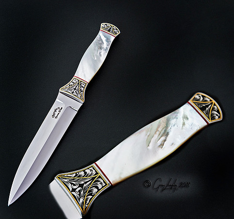 Mother of Pearl engraved