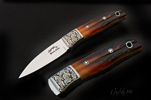 CPM154 Amber Stag with engraving