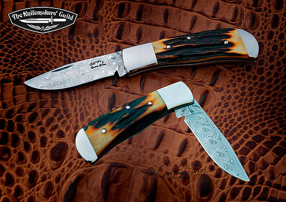 Amber Stag, DamaSteel blade