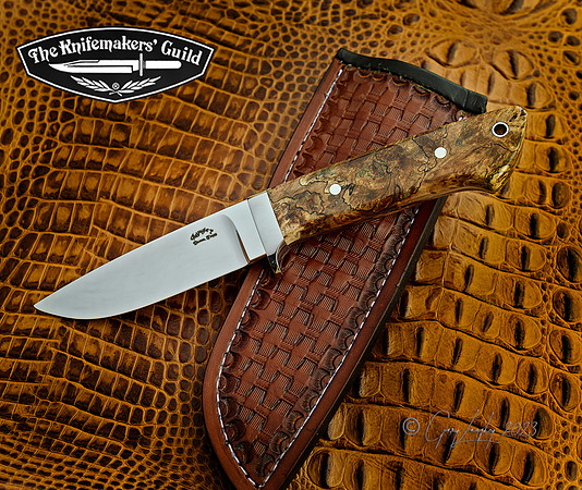 cpm154 stabilized Spalted Maple